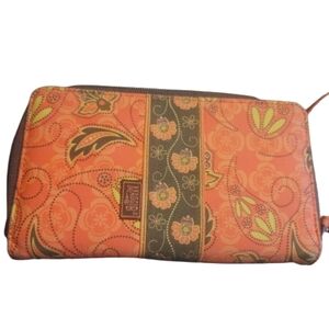 Maggi B WALLET  wristlet bag apricot purse floral